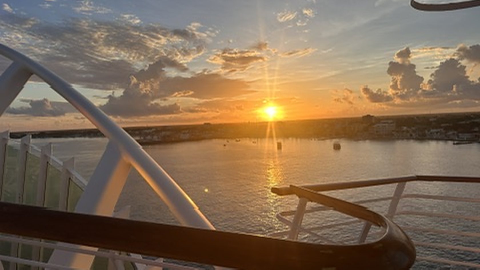 Sunset from the ship's deck